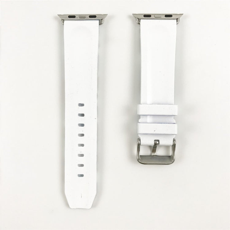  Apple Watch Series 5 44mm / Apple Watch 44mm Silikone Rem - Hvid#serie_2