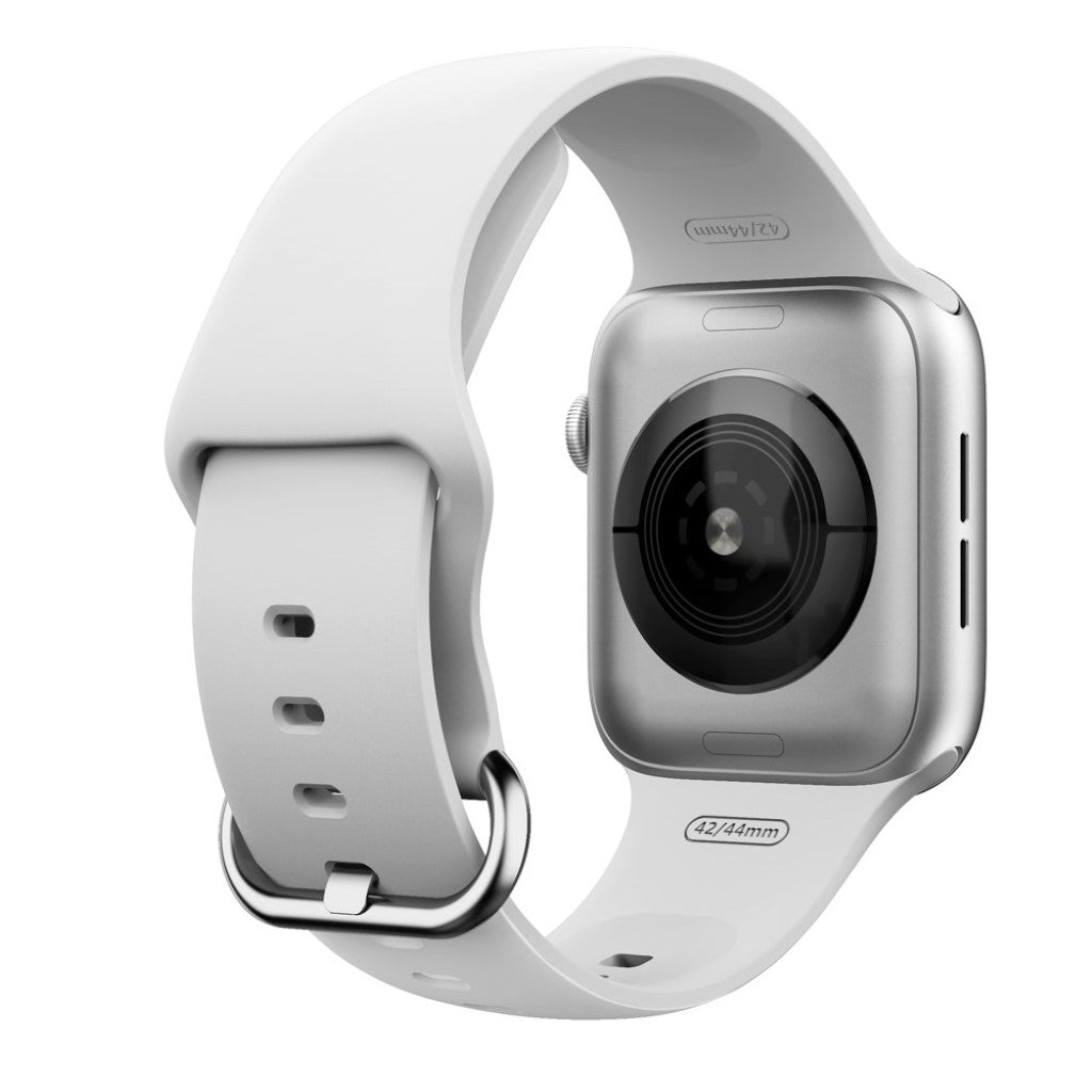  Apple Watch Series 5 44mm / Apple Watch 44mm Silikone Rem - Hvid#serie_1