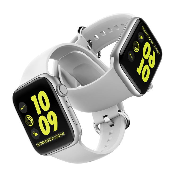  Apple Watch Series 5 44mm / Apple Watch 44mm Silikone Rem - Hvid#serie_1