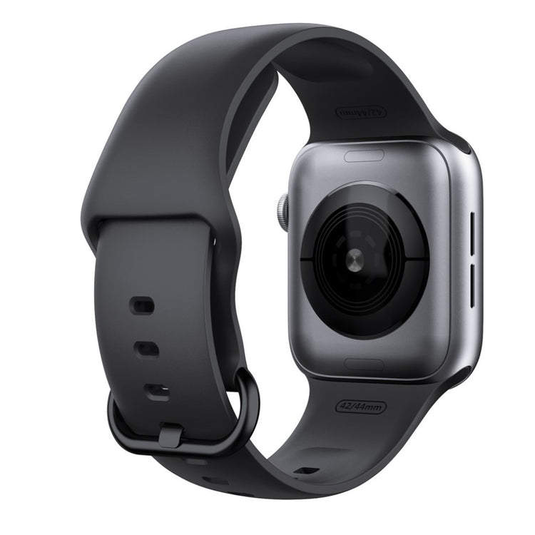  Apple Watch Series 5 44mm / Apple Watch 44mm Silikone Rem - Sort#serie_2