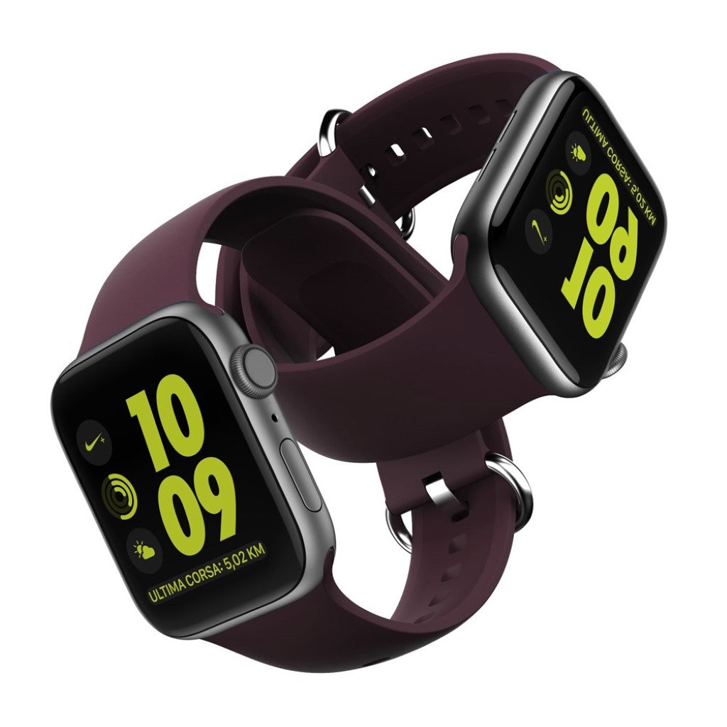  Apple Watch Series 5 44mm / Apple Watch 44mm Silikone Rem - Lilla#serie_3