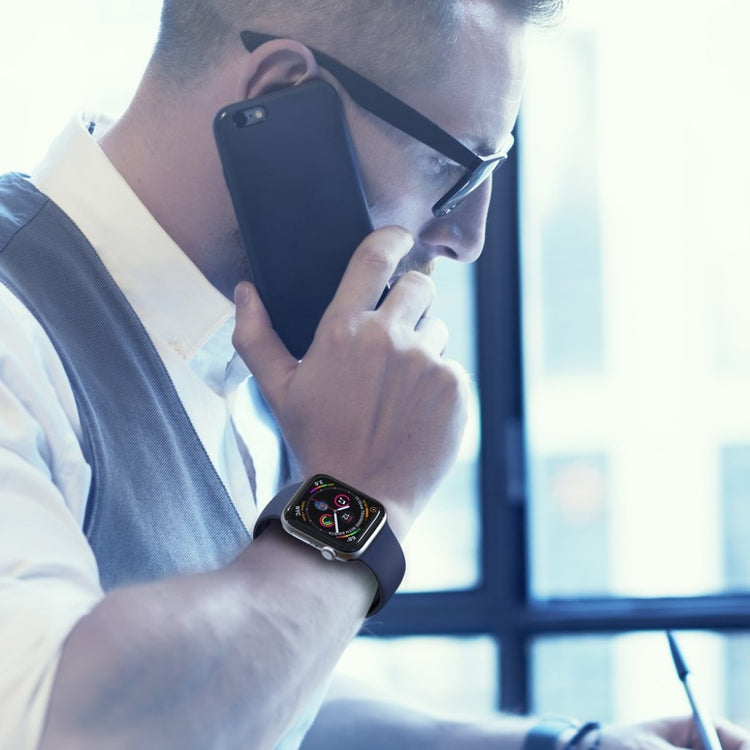  Apple Watch Series 5 44mm / Apple Watch 44mm Silikone Rem - Blå#serie_5