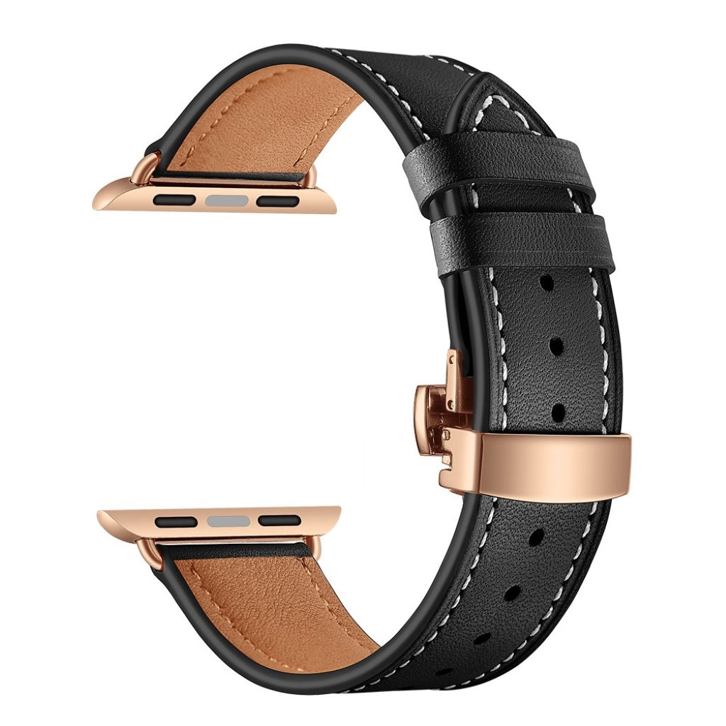 Apple Watch Series 5 44mm / Apple Watch 44mm Ægte læder Rem - Flerfarvet#serie_9