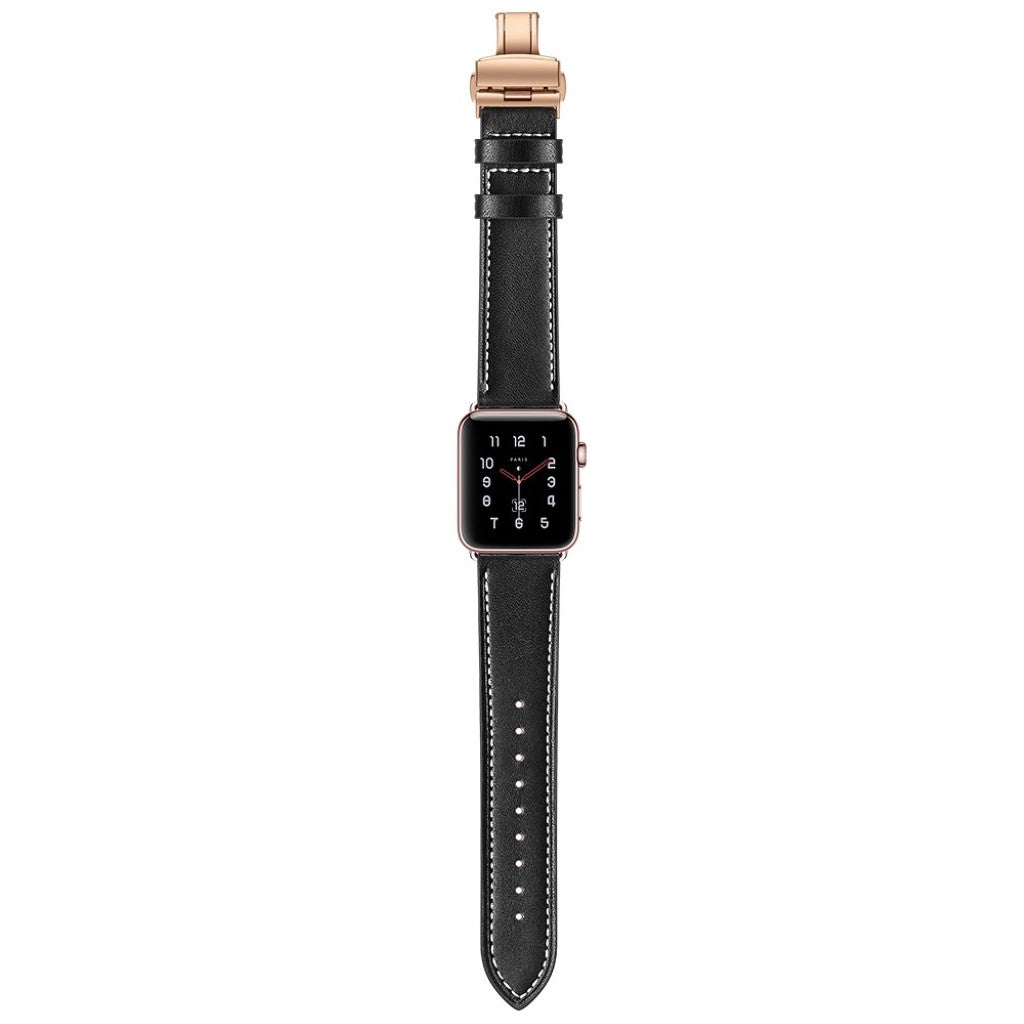  Apple Watch Series 5 44mm / Apple Watch 44mm Ægte læder Rem - Flerfarvet#serie_9