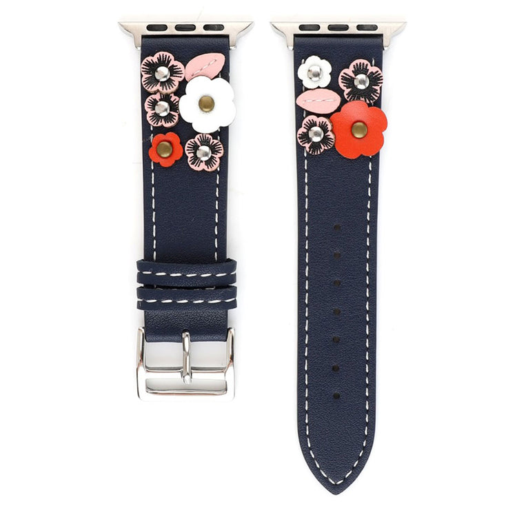  Apple Watch Series 5 44mm / Apple Watch 44mm Ægte læder Rem - Flerfarvet#serie_4