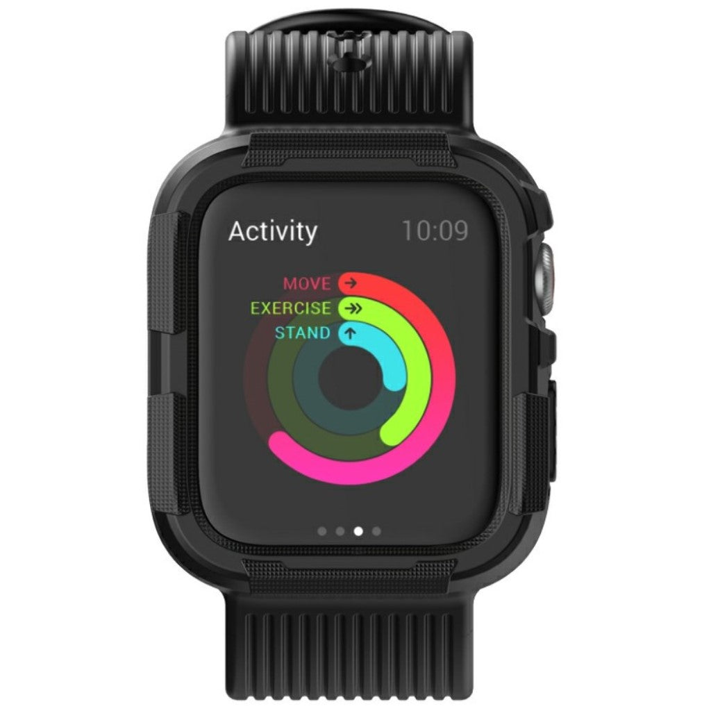  Apple Watch Series 5 44mm / Apple Watch 44mm Silikone Rem - Sort#serie_1