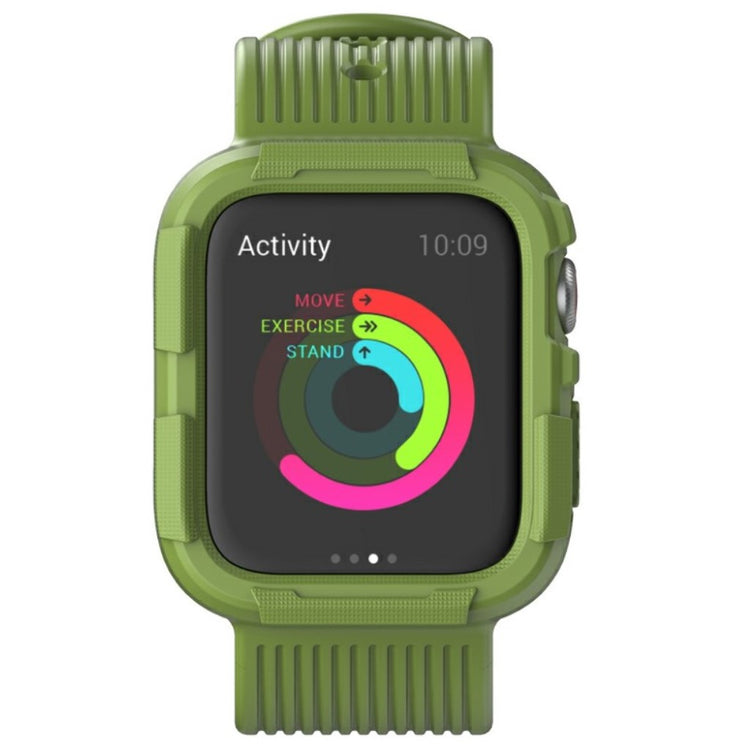  Apple Watch Series 5 44mm / Apple Watch 44mm Silikone Rem - Grøn#serie_2