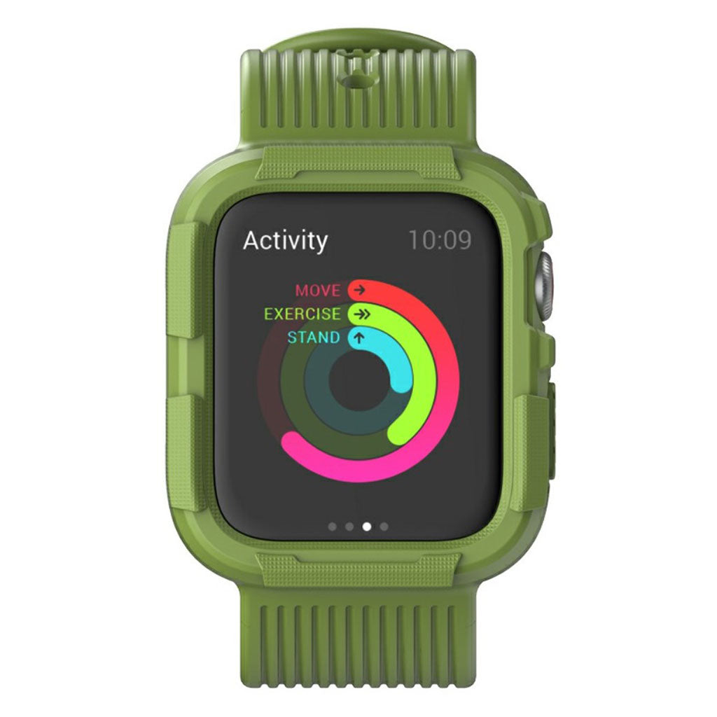 Apple Watch Series 5 44mm / Apple Watch 44mm Silikone Rem - Grøn#serie_2