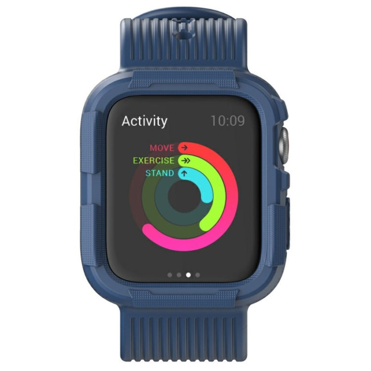  Apple Watch Series 5 44mm / Apple Watch 44mm Silikone Rem - Blå#serie_3