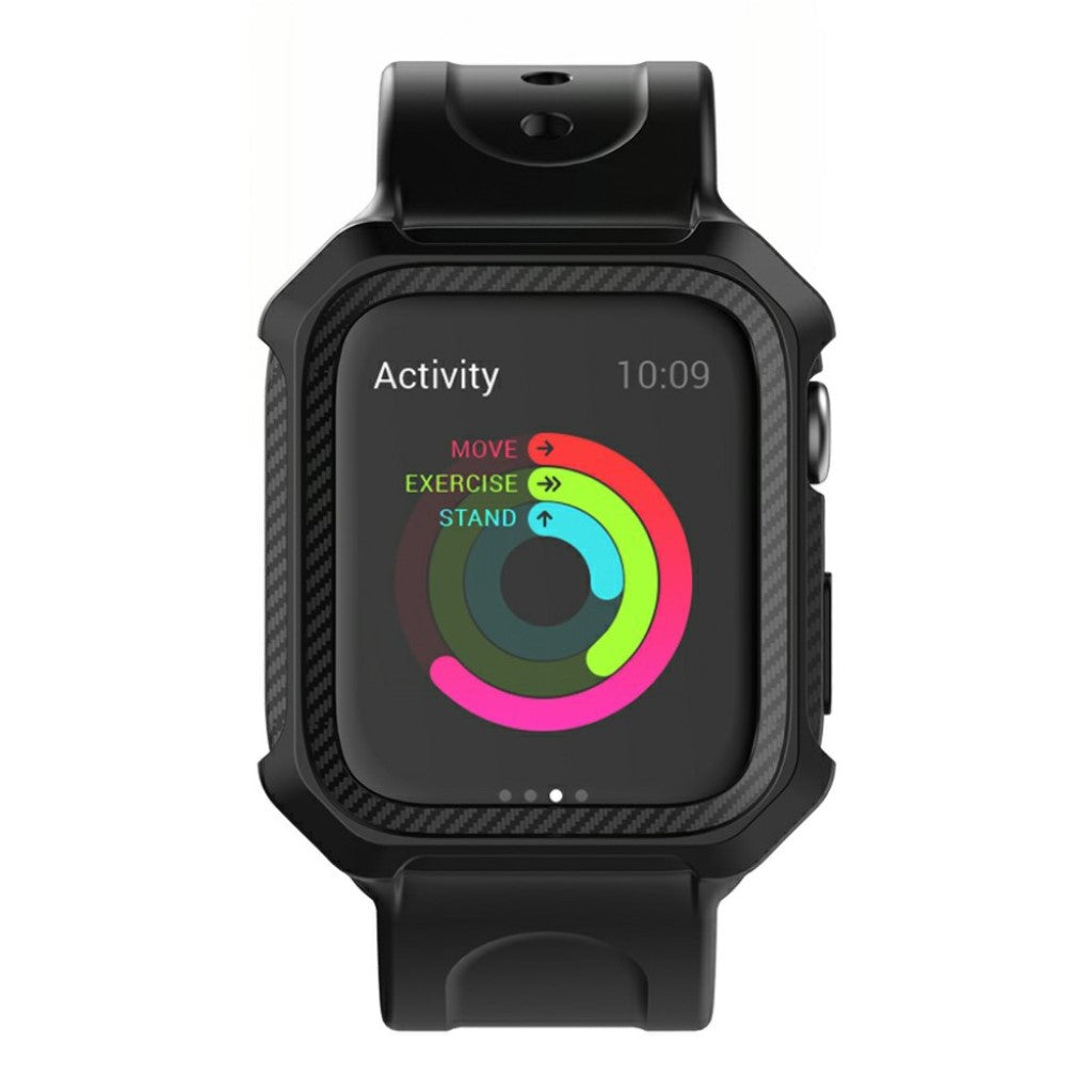  Apple Watch Series 5 44mm / Apple Watch 44mm Silikone Rem - Sort#serie_1