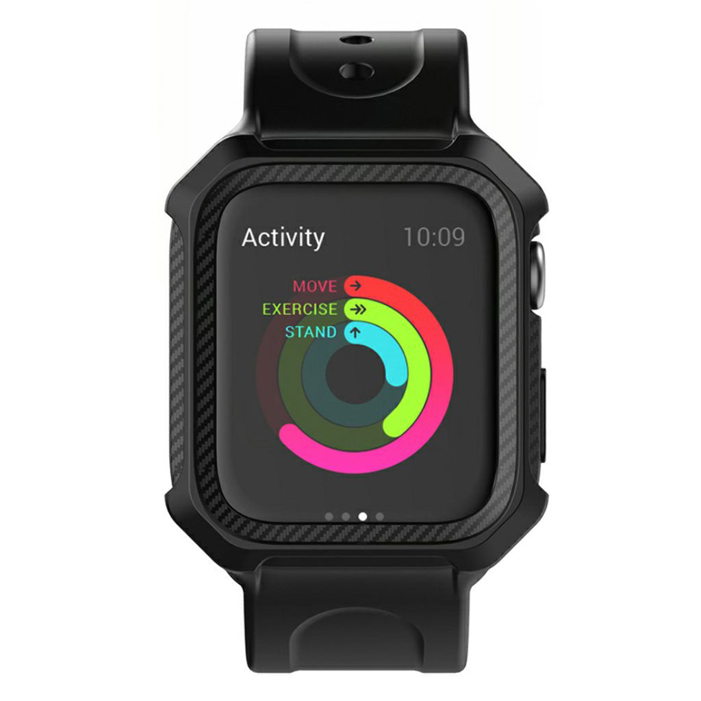  Apple Watch Series 5 44mm / Apple Watch 44mm Silikone Rem - Sort#serie_1