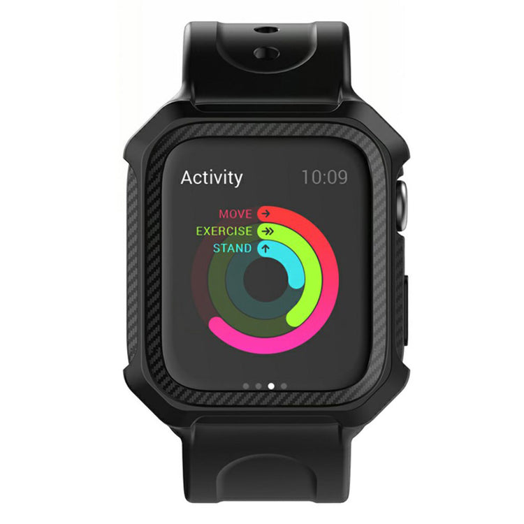  Apple Watch Series 5 44mm / Apple Watch 44mm Silikone Rem - Sort#serie_1