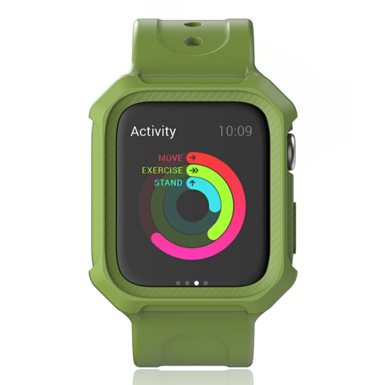  Apple Watch Series 5 44mm / Apple Watch 44mm Silikone Rem - Grøn#serie_2