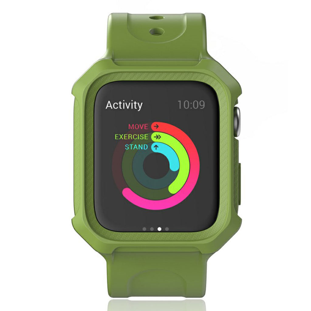  Apple Watch Series 5 44mm / Apple Watch 44mm Silikone Rem - Grøn#serie_2