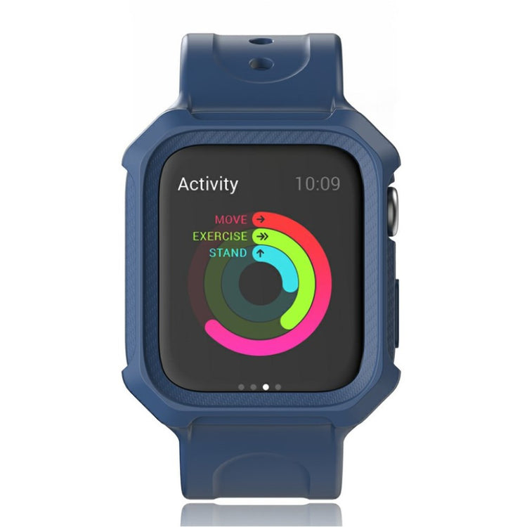  Apple Watch Series 5 44mm / Apple Watch 44mm Silikone Rem - Blå#serie_3