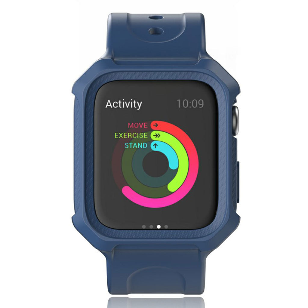  Apple Watch Series 5 44mm / Apple Watch 44mm Silikone Rem - Blå#serie_3