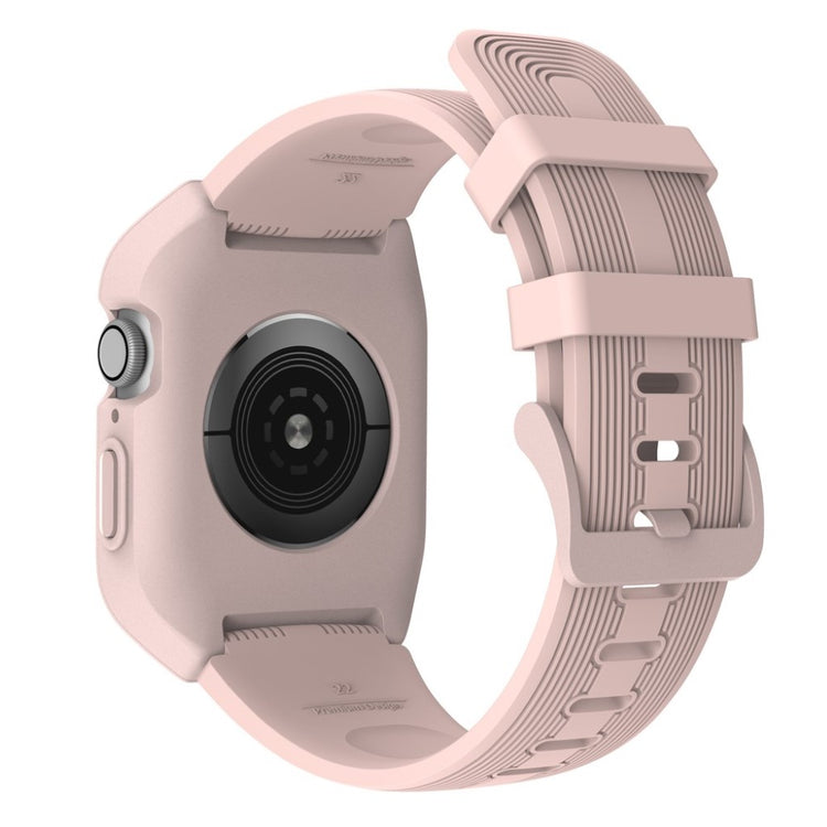Fed Apple Watch Series 5 44mm Silikone Rem - Pink#serie_3