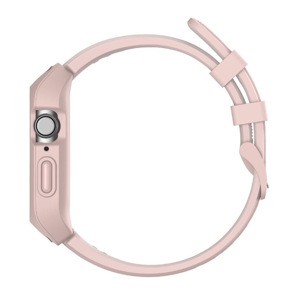 Fed Apple Watch Series 5 44mm Silikone Rem - Pink#serie_3