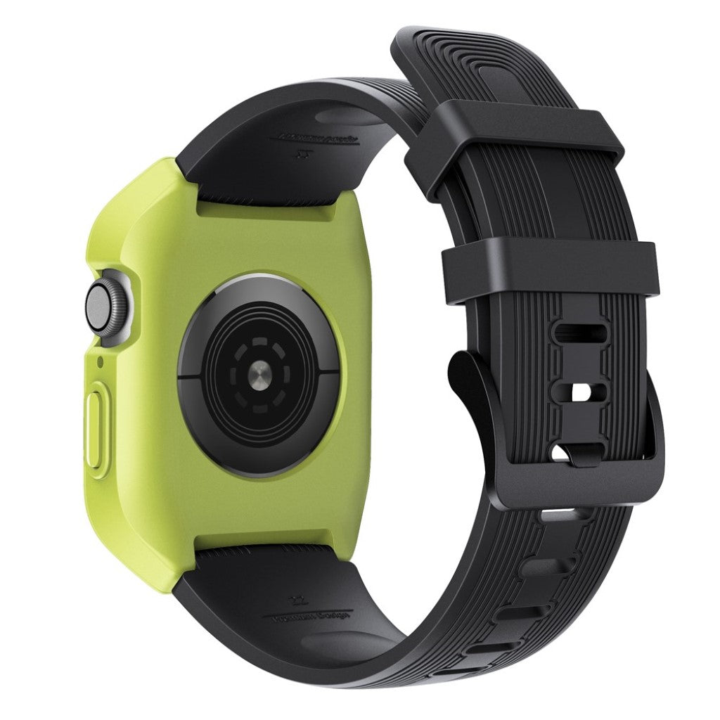 Fed Apple Watch Series 5 44mm Silikone Rem - Sort#serie_4