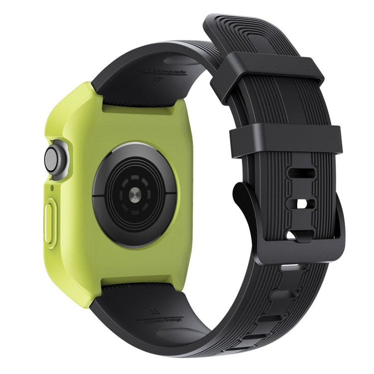 Fed Apple Watch Series 5 44mm Silikone Rem - Sort#serie_4