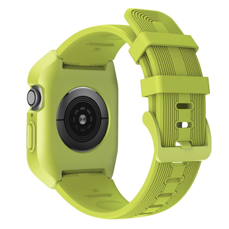Fed Apple Watch Series 5 44mm Silikone Rem - Grøn#serie_5