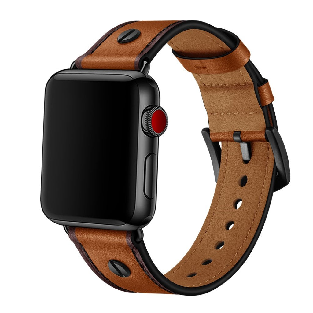 Vildt fantastisk Apple Watch Series 5 44mm Ægte læder Rem - Brun#serie_4