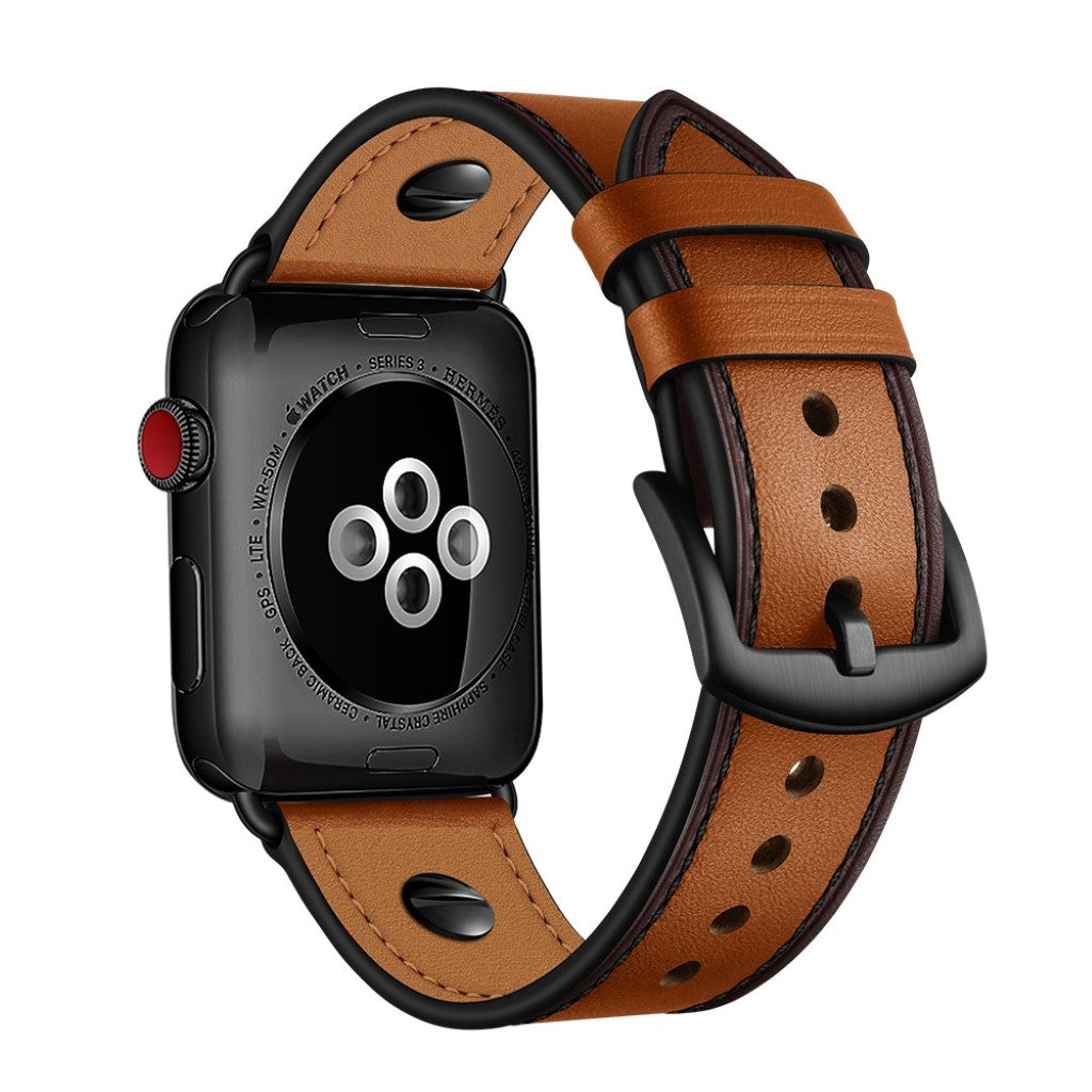 Vildt fantastisk Apple Watch Series 5 44mm Ægte læder Rem - Brun#serie_4