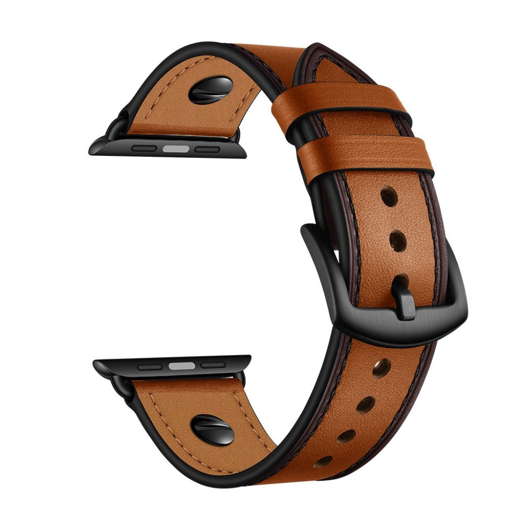 Vildt fantastisk Apple Watch Series 5 44mm Ægte læder Rem - Brun#serie_4
