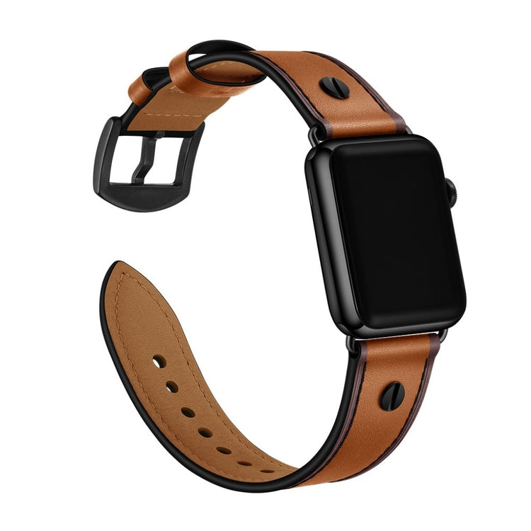 Vildt fantastisk Apple Watch Series 5 44mm Ægte læder Rem - Brun#serie_4