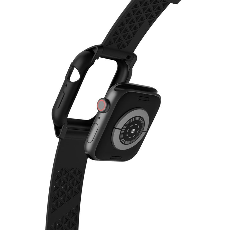  Apple Watch Series 5 44mm / Apple Watch 44mm Silikone Rem - Sort#serie_1