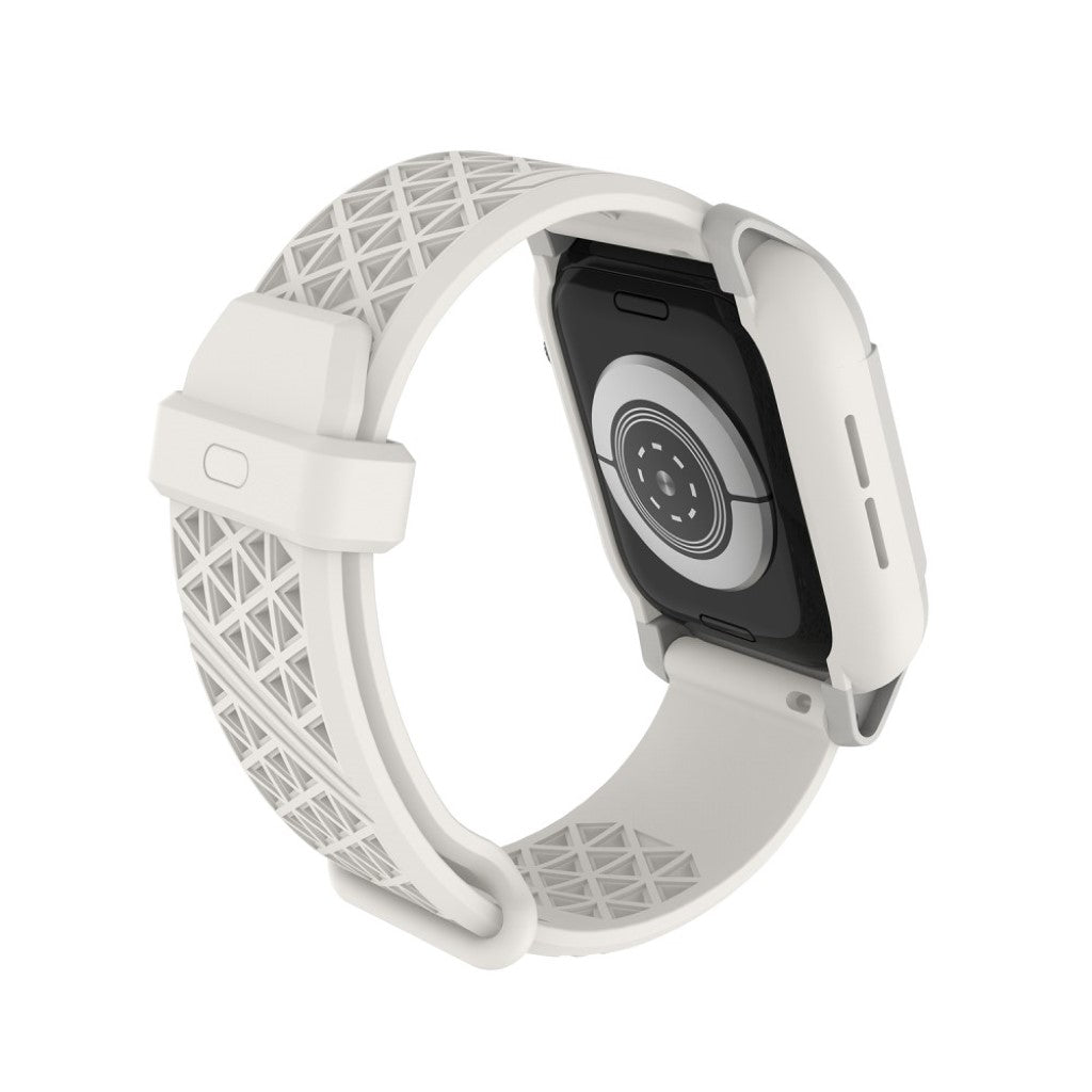  Apple Watch Series 5 44mm / Apple Watch 44mm Silikone Rem - Hvid#serie_2