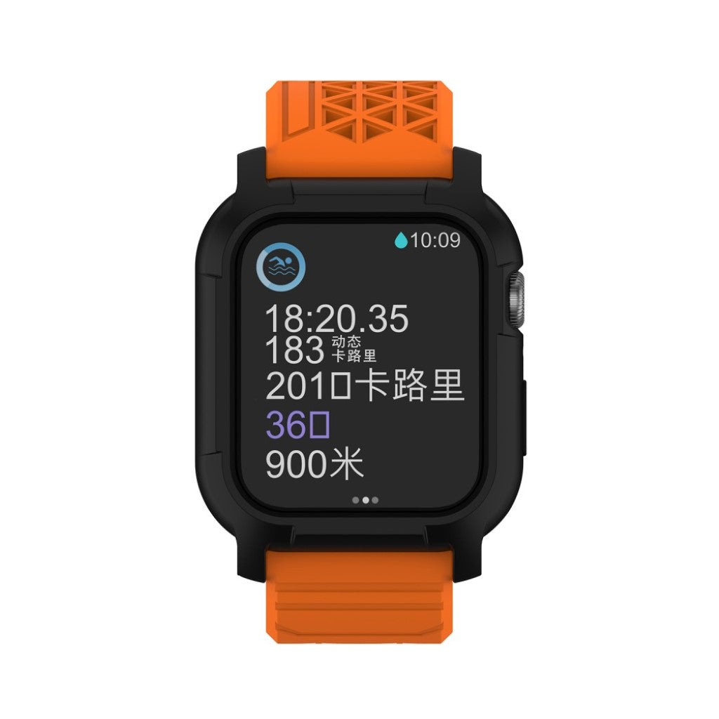  Apple Watch Series 5 44mm / Apple Watch 44mm Silikone Rem - Orange#serie_4