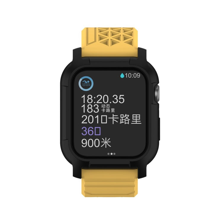  Apple Watch Series 5 44mm / Apple Watch 44mm Silikone Rem - Gul#serie_5