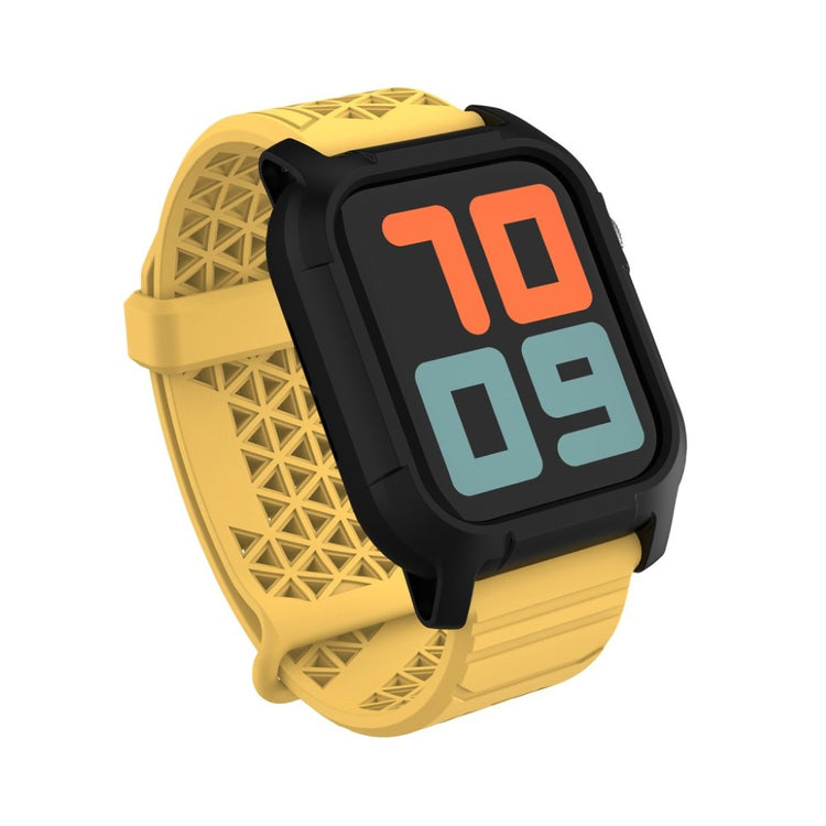  Apple Watch Series 5 44mm / Apple Watch 44mm Silikone Rem - Gul#serie_5