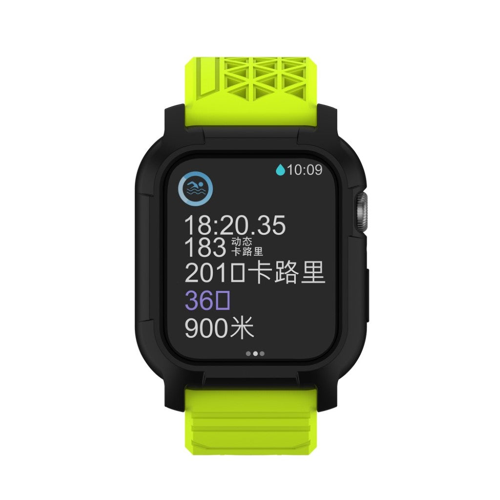  Apple Watch Series 5 44mm / Apple Watch 44mm Silikone Rem - Grøn#serie_6