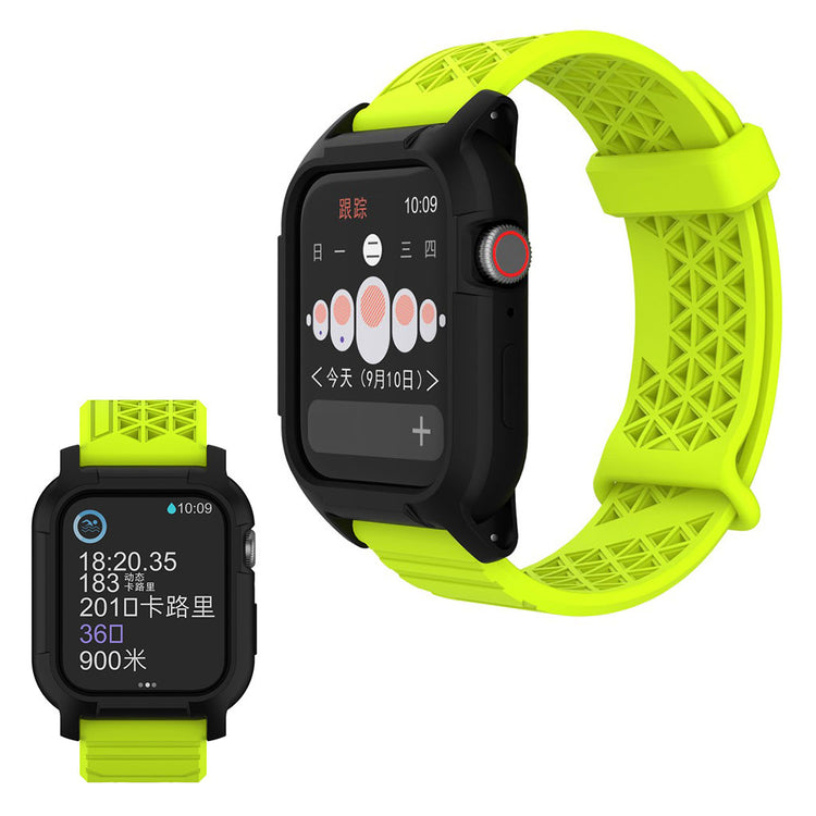  Apple Watch Series 5 44mm / Apple Watch 44mm Silikone Rem - Grøn#serie_6