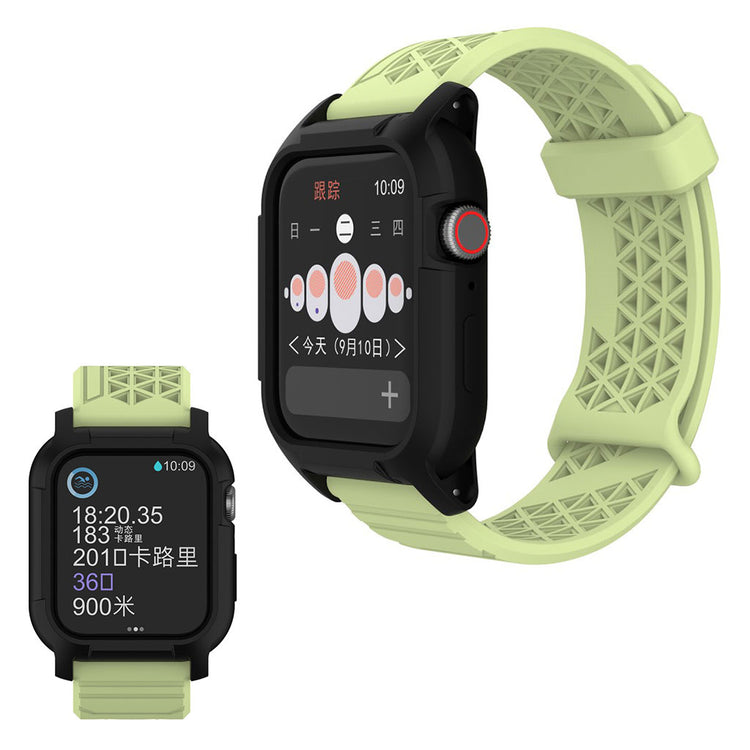  Apple Watch Series 5 44mm / Apple Watch 44mm Silikone Rem - Grøn#serie_7
