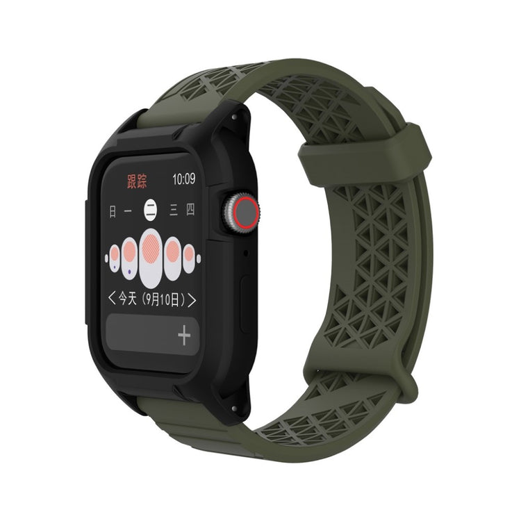  Apple Watch Series 5 44mm / Apple Watch 44mm Silikone Rem - Grøn#serie_8