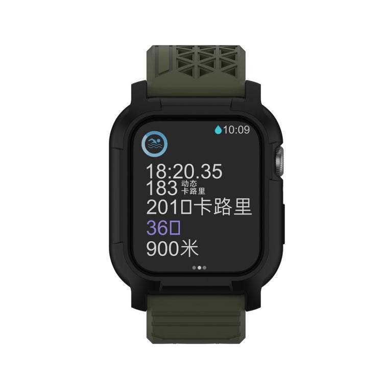  Apple Watch Series 5 44mm / Apple Watch 44mm Silikone Rem - Grøn#serie_8