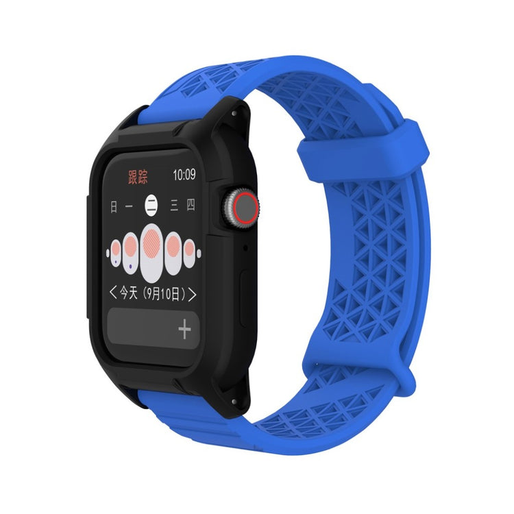  Apple Watch Series 5 44mm / Apple Watch 44mm Silikone Rem - Blå#serie_9