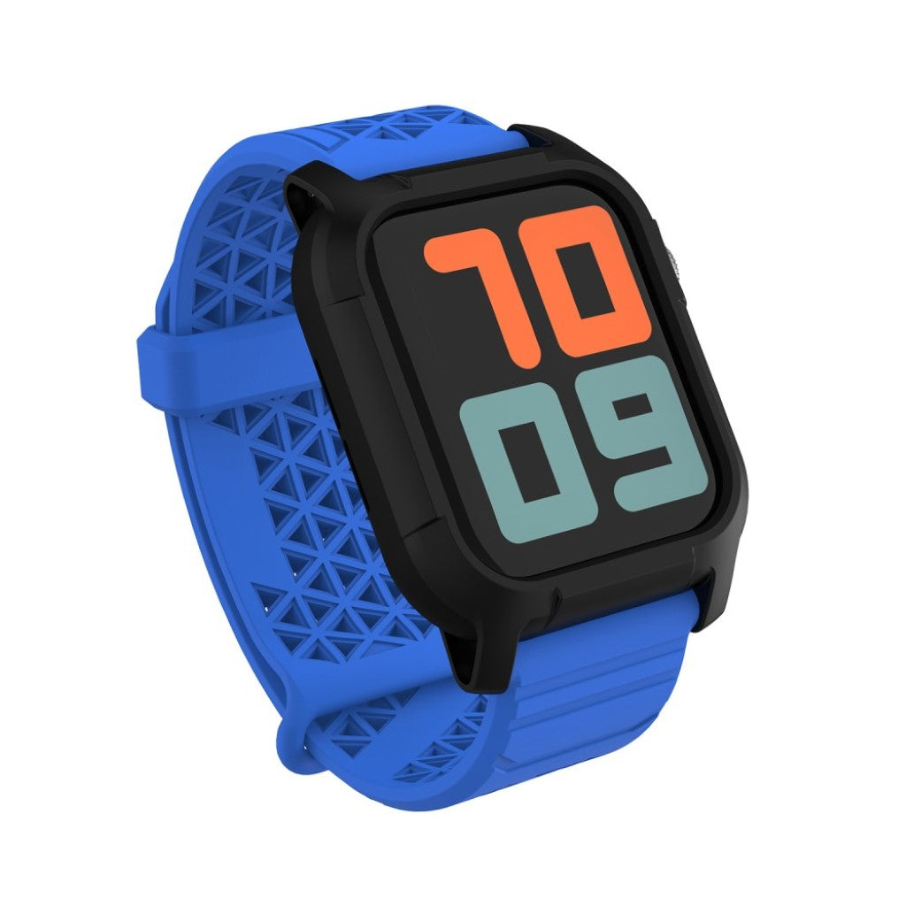  Apple Watch Series 5 44mm / Apple Watch 44mm Silikone Rem - Blå#serie_9