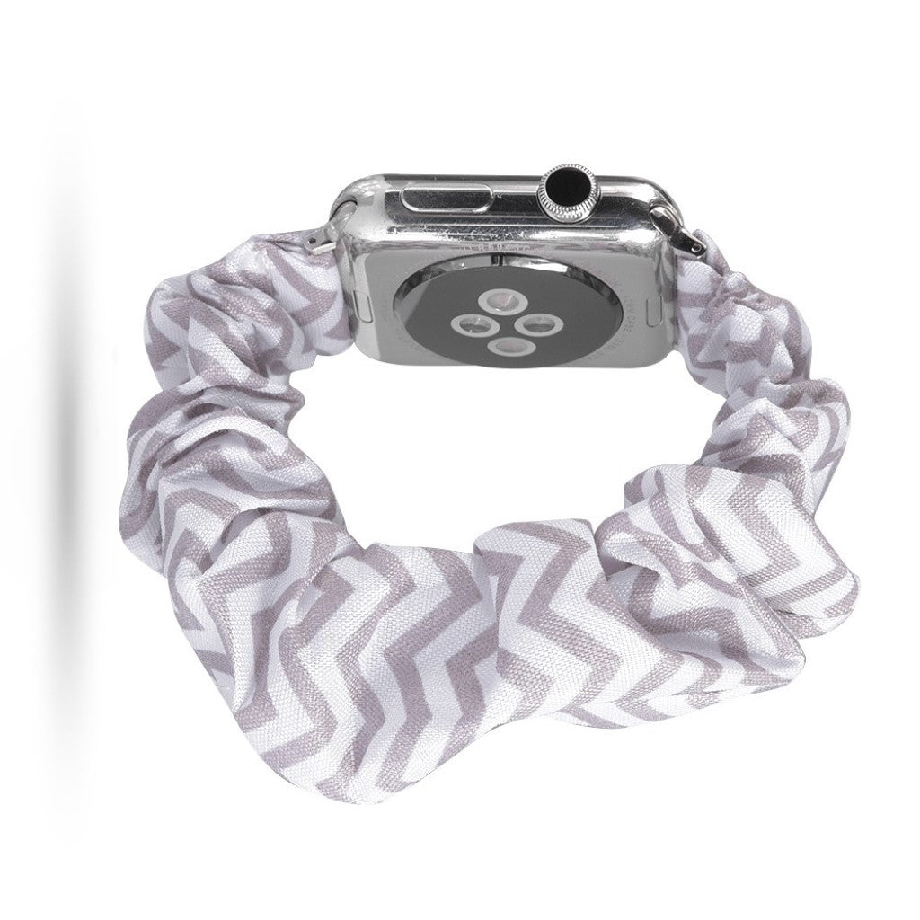 Flot Apple Watch Series 5 44mm Nylon Rem - Sølv#serie_5