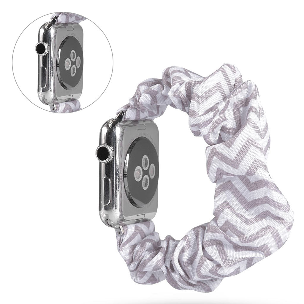 Flot Apple Watch Series 5 44mm Nylon Rem - Sølv#serie_5