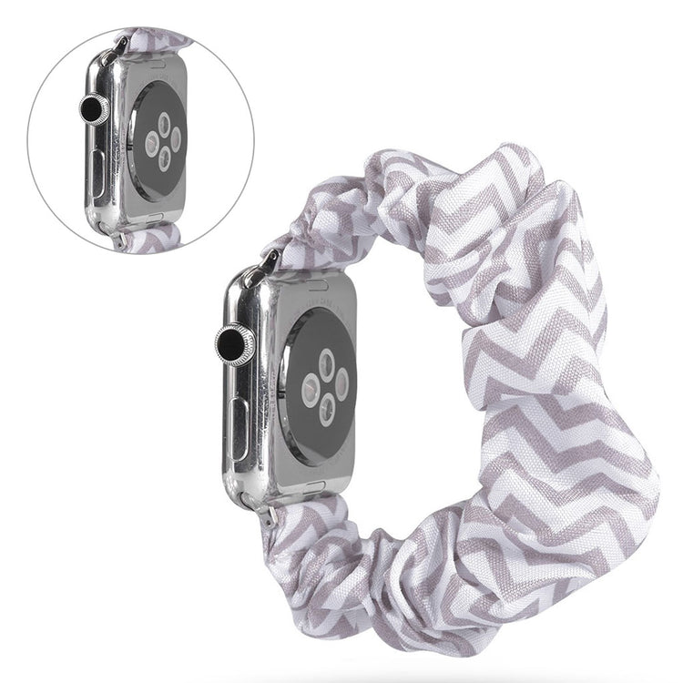 Flot Apple Watch Series 5 44mm Nylon Rem - Sølv#serie_5