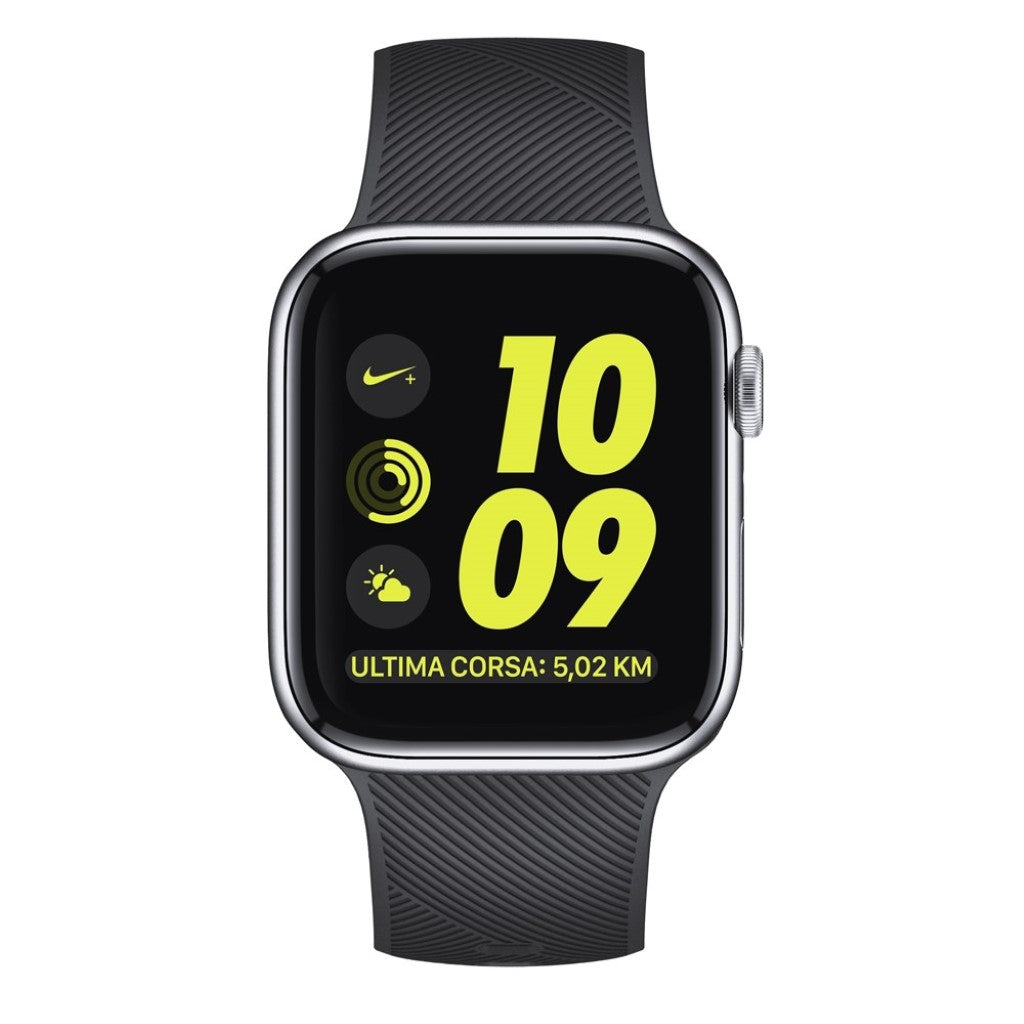 Rigtigt kønt Apple Watch Series 5 44mm Silikone Rem - Sort#serie_091