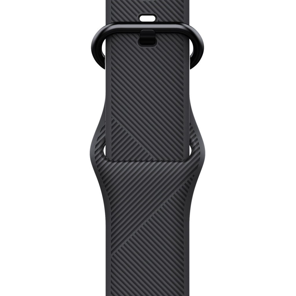 Rigtigt kønt Apple Watch Series 5 44mm Silikone Rem - Sort#serie_091