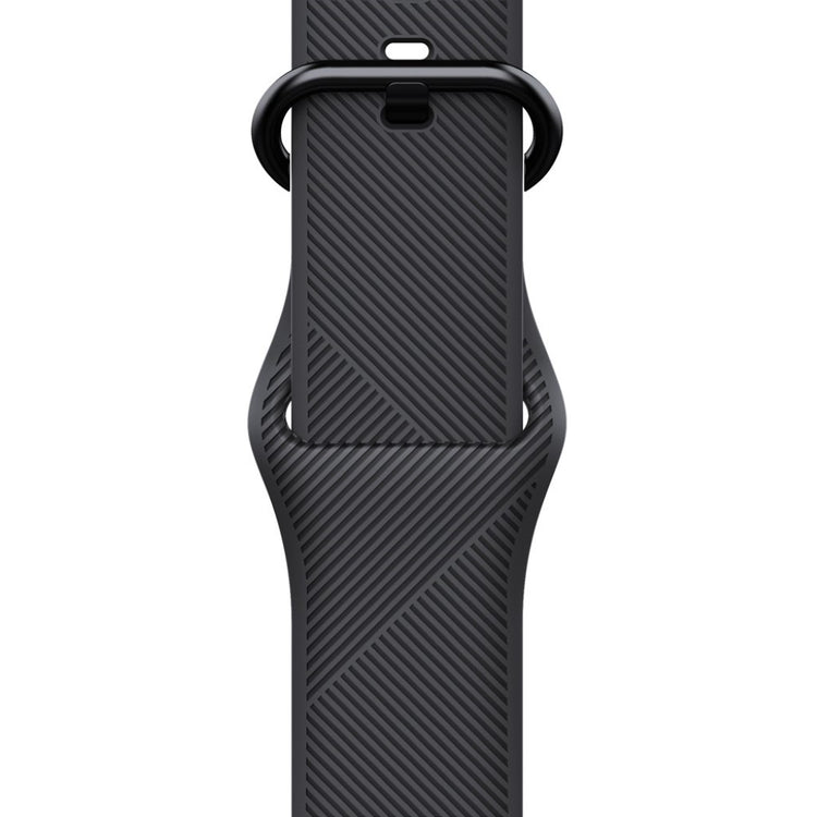 Rigtigt kønt Apple Watch Series 5 44mm Silikone Rem - Sort#serie_091