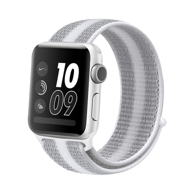 Vildt hårdfør Apple Watch Series 5 44mm Nylon Rem - Sølv#serie_2