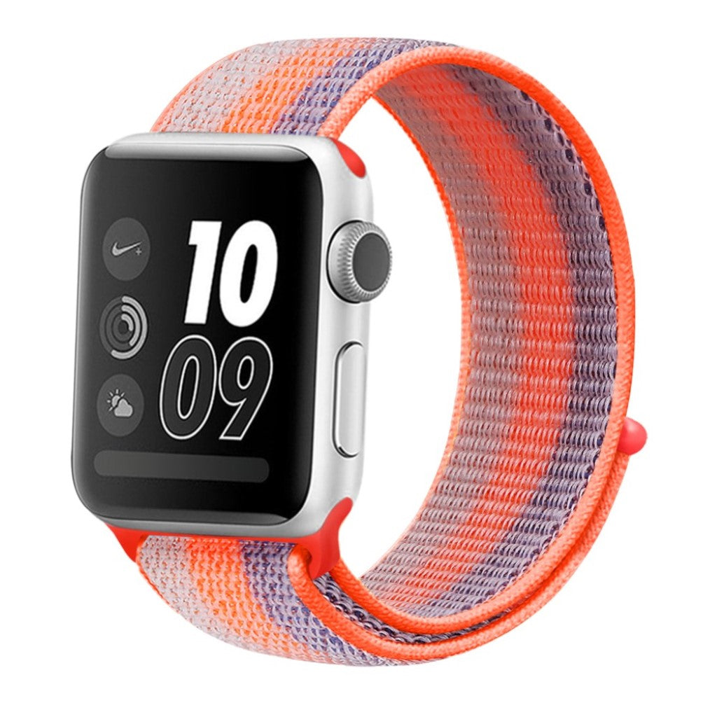 Vildt hårdfør Apple Watch Series 5 44mm Nylon Rem - Orange#serie_3
