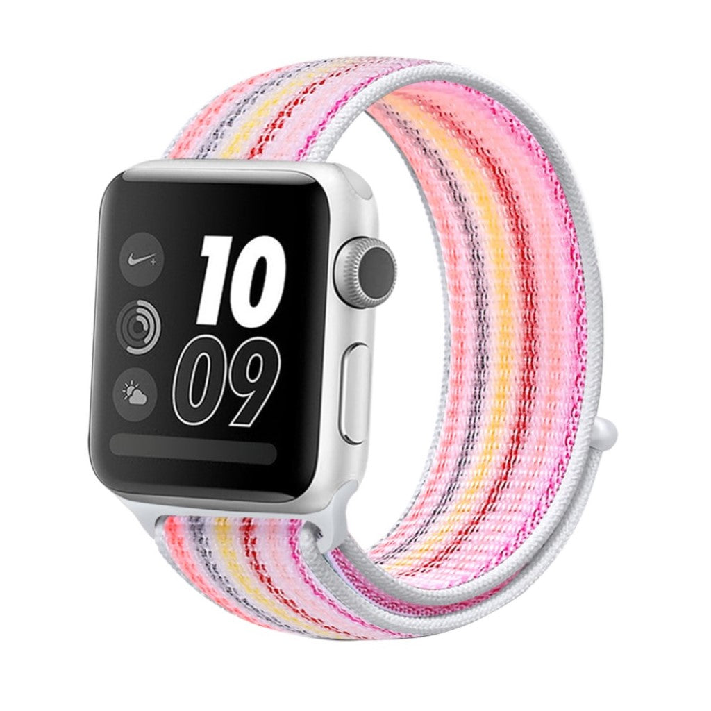 Vildt hårdfør Apple Watch Series 5 44mm Nylon Rem - Pink#serie_4